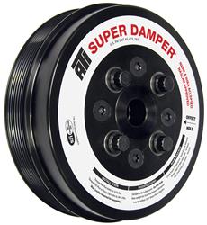 Harmonic Balancer, Super Damper, External Balance, Steel, Elastomer, SFI 18.1, Cummins ISC 8.3L, Each