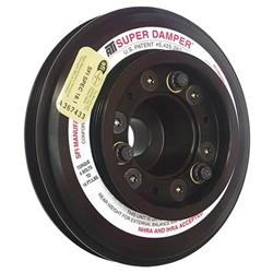Harmonic Balancer, Super Damper, 6.780 in., Internal Balance, Aluminum, for Nissan, 1,000 Horsepower, Race, Each