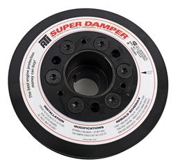 Harmonic Balancer, Super Damper, Internal Balance, Aluminum, Black, for Nissan, 2.4L,  Each
