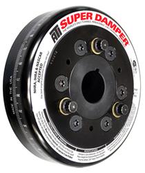 Harmonic Balancer, Super Damper, Internal Balance, Steel, Black, Chevy Small Block, Pontiac 2.5L, L4, Each