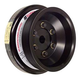 Harmonic Balancer, Super Damper, Internal Balance, Aluminum, Black, Dodge, 8.3L, Each