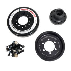 Harmonic Balancers, Super Damper Standard, Internal Engine Balance, Elastomer, Aluminum/Steel, Black Zinc Chromate, SFI 18.1, Dodge, SRT, 8.4L, Each