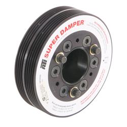 Harmonic Balancer, Super Damper, Internal Balance, Aluminum, Black, Subaru, 2.5L, Each