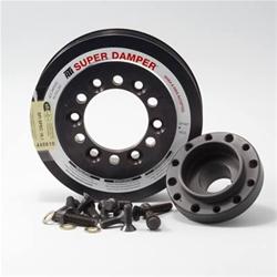 Harmonic Balancer, Super Damper, Internal Balance, Aluminum, Black, Ford, 4.6L, Each