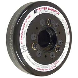 Harmonic Balancer, Super Damper, Internal Balance, Aluminum, Black, Nissan, 2.4, 2.6, 2.8L, L6, V-Belt, Each