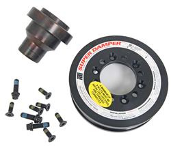 Harmonic Balancer, Serpentine, Internal Balance, Aluminum/Steel, Black Anodized, SFI 18.1, Ford, 5.0L Modular