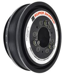 Harmonic Balancer, Super Damper Serpentine Series, Internal Balance, Aluminum, Black Zinc Chromate, Ford, 5.0L, Each