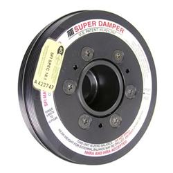 Harmonic Balancer, Super Damper, 6.325 in., Internal Balance, Aluminum, Eagle, Mitsubishi, 2.0, 2.4l, Each