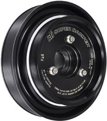 Harmonic Balancer, Super Damper, Internal Balance, Aluminum/Steel, Black, Dodge, Jeep, Ram, Each