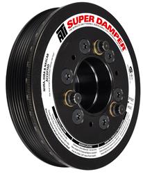 Harmonic Balancer, Super Damper, 6.780 in., Internal Balance, Aluminum, Black, Mopar, 6.1L Hemi, 392 Crate
