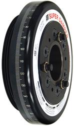Harmonic Balancer, Super Damper, Elastomer, Aluminum, Steel, Internal, SFI 18.1, for use on Honda®, Each