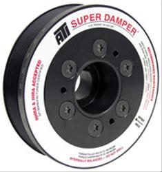 Harmonic Balancer, Internal Balance, Aluminum/Steel, Black, 7 percent Overdriven, for use on Honda®, Each