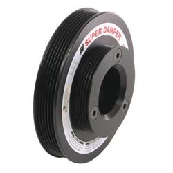 Harmonic Balancer, Super Street Damper, 7.530 in., Internal Balance, Aluminum, Black, for use on Honda®, Each