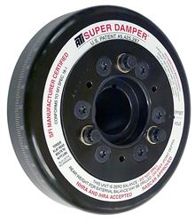 Harmonic Balancer, Super Damper, 7.074 in., Internal Balance, Aluminum, Black, for use on Honda®, Each