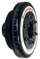 Harmonic Balancer, Super Damper, 7.074 in., Internal Balance, Aluminum, Black, for use on Acura®, Honda®, Each