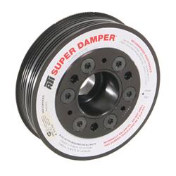 Harmonic Balancer, Super Damper, Internal Balance, Steel, Black, for use on Acura®, Honda®, 1.6, 1.7, 1.8L