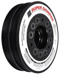 Harmonic Balancer, Super Damper, Internal Balance, Aluminum/Steel, Black, Toyota, 3S-GTE, Each
