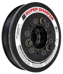 Harmonic Balancer, Super Damper, Internal Balance, Aluminum, Steel, Black, Toyota, 3.0L, Each