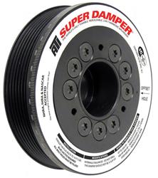 Harmonic Balancer, Super Damper Sport, Internal Balance, Aluminum, 4% OD, Lotus, Pontiac, Toyota, 1.8L, Each