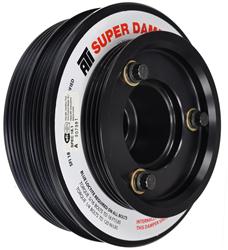 Harmonic Balancer, Super Damper, Internal Balance, Aluminum, Black, for Nissan, 2.0L, Each