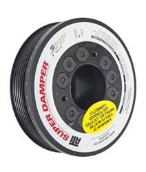 Harmonic Balancer, Serpentine, Aluminum, Black, Internal Balance, 5.670 in. Diameter, Nissan, 3.5L, 3.7L, Each