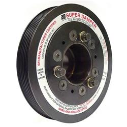 Harmonic Balancer, Super Damper, 6.78 in., Internal Balance, Aluminum, for Nissan, Street, Each