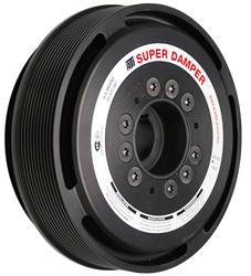 Harmonic Balancer, Super Damper, Internal Balance, Aluminum/Steel, Black, Chevrolet, 6.2L, LS9, Each