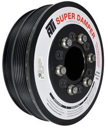 Harmonic Balancer, Super Damper, Internal Balance, Steel, Black, Chevy, Pontiac, 5.7L, Each