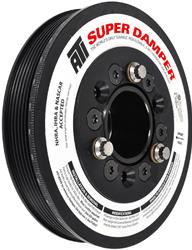 Harmonic Balancer, 7.48 in. Dia., 6 Groove with No Air Conditioning, No Supercharger Pulley, Aluminum Shell, 3/16 in. Single Key, Each