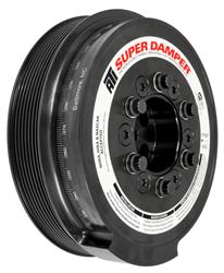 Harmonic Balancer, Super Damper, External Balance, Steel, Black, Ford, Powerstroke Diesel, Each