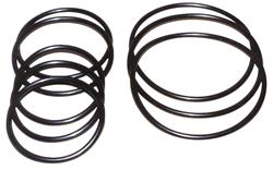 Elastomer Rings, Fits 6 in. Diameter Dampers, 3-Rings, 80 Outer/70 Inner/70 Face Durometer, Kit