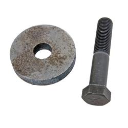 Harmonic Balancer Bolt, Hex Head, 7/16 in.-20 Thread Size, Steel, Black, Chevy, Small Block, Each