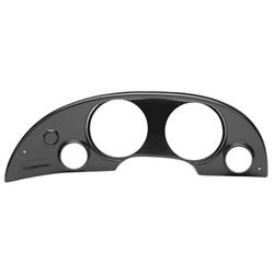 Gauge Mounts, Instrument Cluster Bezel, Two 2 1/16 in./Two 5 in., Black, Ford, Each