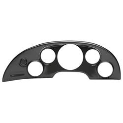 Gauge Mounts, Instrument Cluster Bezel, Four 2 5/8 in./One 5 in., Black, Ford, Each