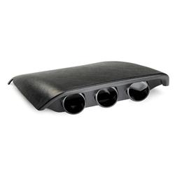 Gauge Mounting Pods, Panel, Triple, 2 1/16 in. Diameter, Dash Mount, ABS, Black, Ford, Each