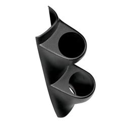 Gauge Pod, Dual 2 1/16 in., Black ABS, Ford, Each
