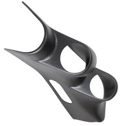 Gauge Pod, Pillar, Dual, 2 1/16 in., Black, Partial Pillar Coverage, Chevy, Each