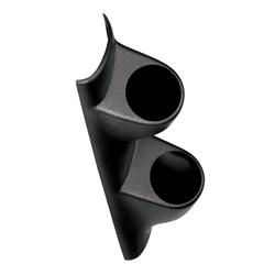 Gauge Pod, Dual 2 1/16 in., Black ABS, Chevy, Pontiac, Each