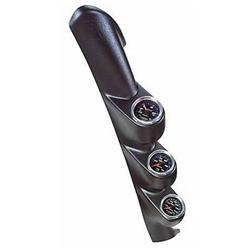 Gauge Pod, Triple 2 1/16 in., Black ABS, Ford, Hard Top, Each