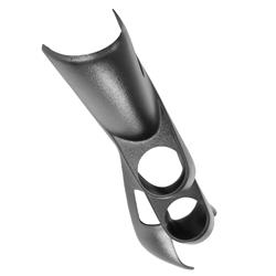 Gauge Pod, Dual, 2 1/16 in., Black ABS, Chevy, Each