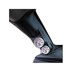 Gauge Pod, Dual, 2 1/16 in., Black, Pillar Mount, Chrysler, Dodge, Each