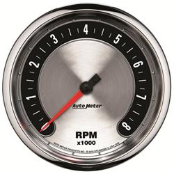 Tachometer, American Muscle, 0-8,000 rpm, 5 in., Analog, Electrical, In-Dash, Each