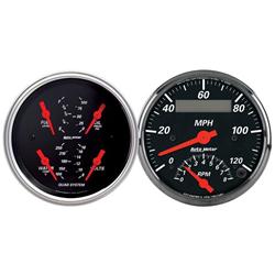 Gauge Kit, Analog, Speedometer, Tachometer, Fuel Level, Water Temperature, Voltmeter, Oil Pressure, Kiit