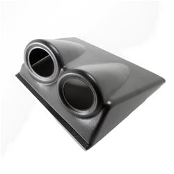 Gauge Mounting Pods, Panel, Double, 2 1/16 in. Diameter, Dash Mount, ABS, Black, Hummer, Each