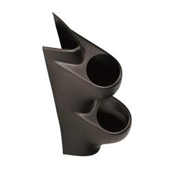 Gauge Pod, Dual 2 1/16 in., Black, ABS Plastic, Chevy, GMC, Pickup, Each