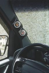 Gauge Pod, Dual 2 1/16 in., Black ABS, Jeep, Each