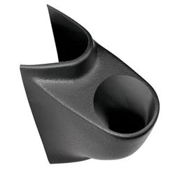 Gauge Pod, Single 2 1/16 in., Black, ABS Plastic, Chevy, GMC, Pickup, SUV, Each