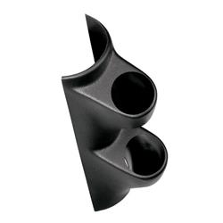 Gauge Pod, Dual 2 1/16 in., Black, ABS Plastic, Chevy, GMC, Pickup, SUV, Each