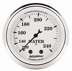 Gauge, Old Tyme White, Water Temperature, 120-240 Degrees F, 2 1/16 in., Analog, Mechanical, Each