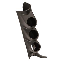 Gauge Pod, Triple 2 1/16 in., Black, ABS Plastic, Chevy, GMC, Pickup, Each